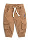 Kids Trousers Cargo Corduroy Brown