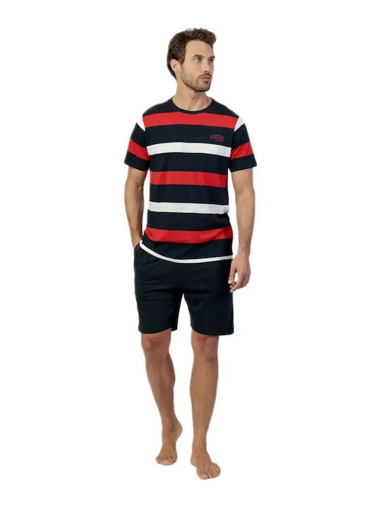 Admas Summer Men's Pyjama Dark Blue