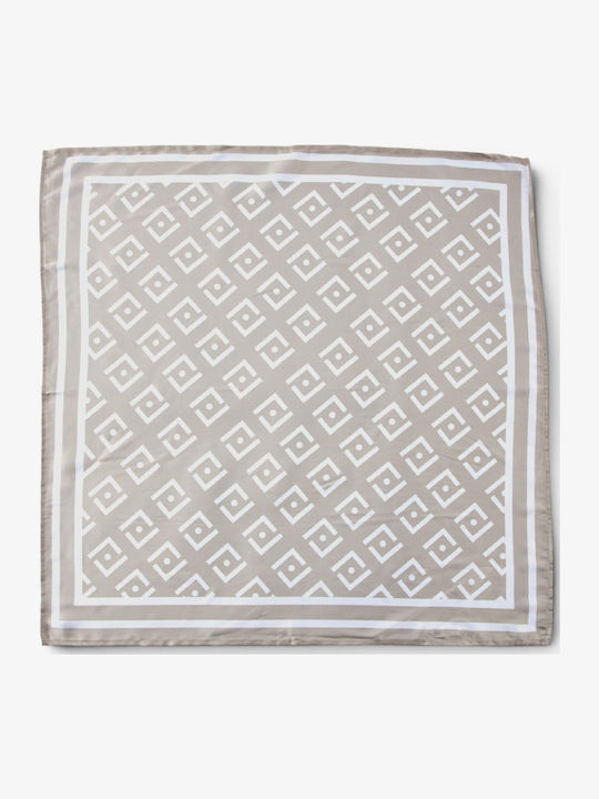 Verde Damen Seidenschal Beige