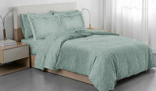 Linea Home 261 Σετ Μονό 3τμχ 160x260εκ. Πετρολ