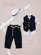Piccolino Baptism Suit for Boys Enrique Enrique Navy Blue