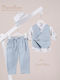 Piccolino Baptism Suit for Boys Jose Jose Light Blue AG25S85 Light