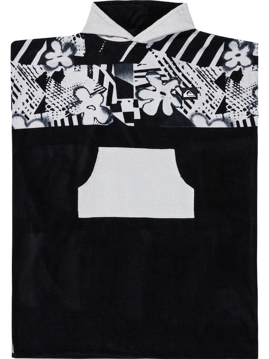 Quiksilver Cotton Black Beach Poncho