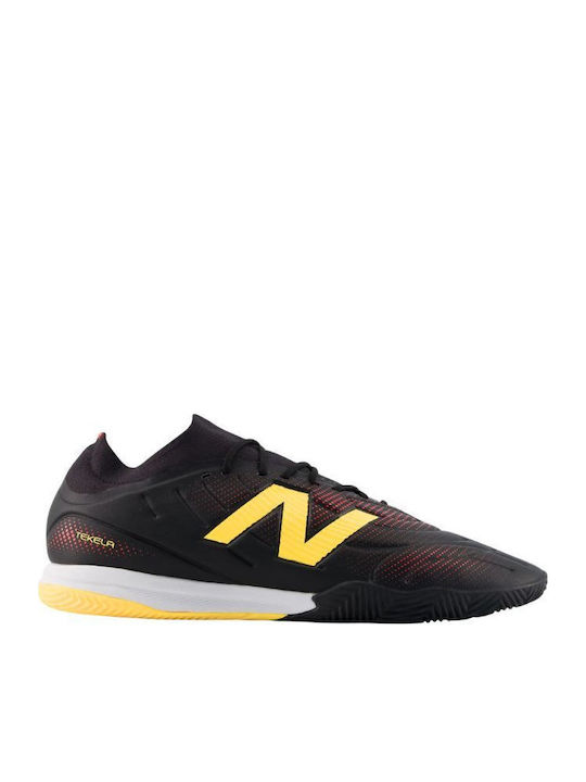 New Balance Tekela Ποδοσφαιρικά Παπούτσια Σάλας IN Μαύρα