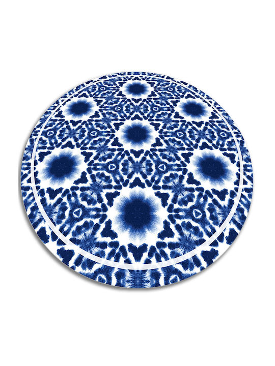 Tulup Rundes Küchenmatte Blau 50cm