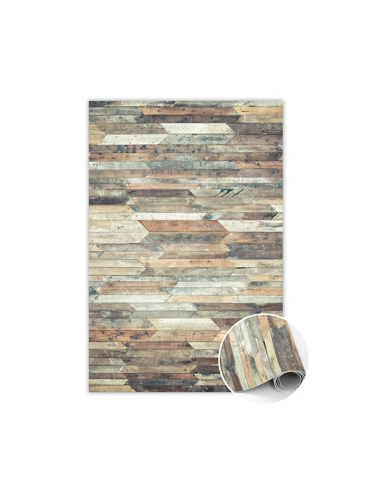Tulup Rectangular Kitchen Mat Waterproof Brown 60x90cm