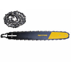 Rotor Chainsaw Bar Chain Set 2 Chains 3/8 Pitch 57 Drive Links 28 Teeth 40 Cm Bar