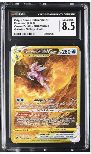Origin Forme Palkia Vstar Crown Zenith Gg67/gg70 Cgc 8.5