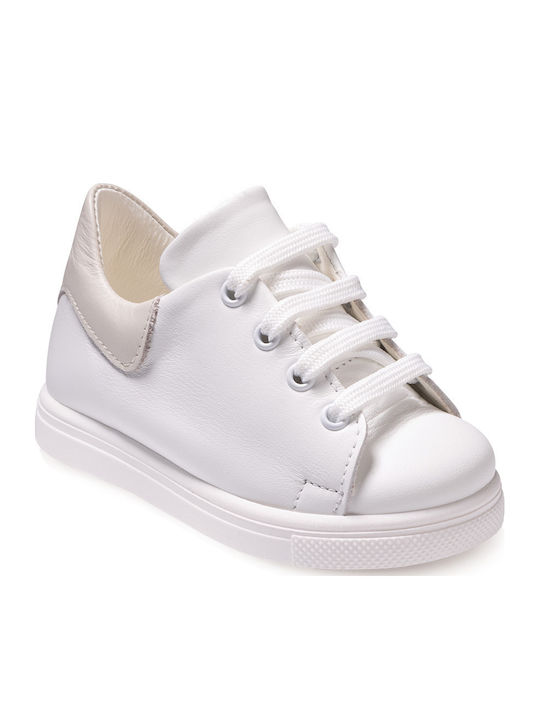 Gorgino Christening White Sneakers 3166-White-Ecru