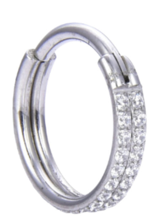 Silver And More Earring Hoop Steel 1.2mm