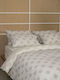 Sunshine Cotton Feelings 2072 Σετ Σεντόνια Υπέρδιπλα με Λάστιχο 170x205+30εκ. Beige (4τμχ)
