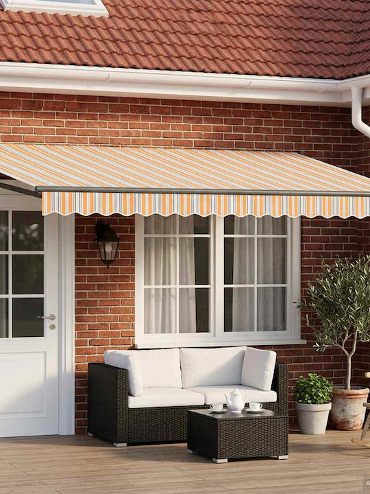 vidaXL Markise Terrasse Gelb 5x3m