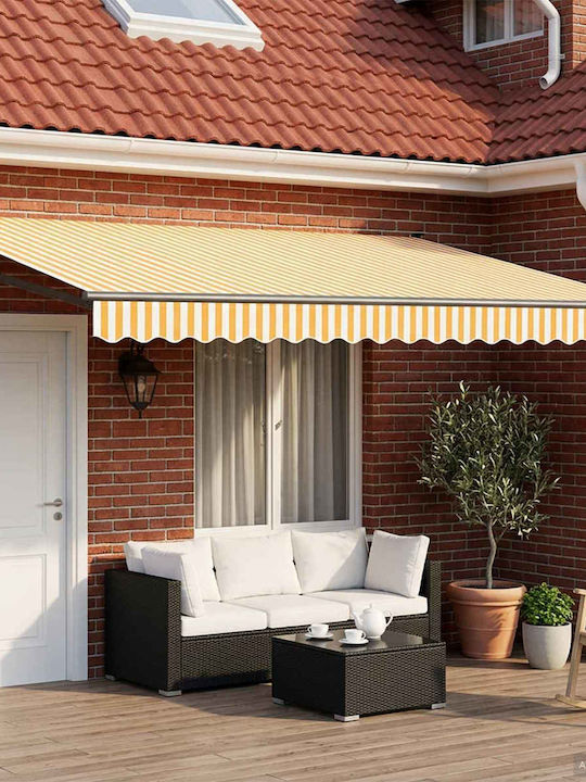 vidaXL Markise Terrasse Gelb 4x2m