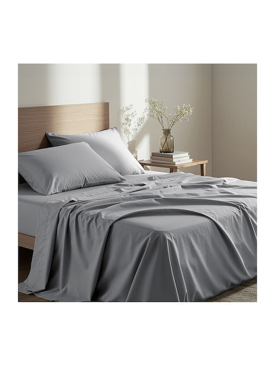 Nima Unicolors Bed Sheet Super-Double With Rubb...