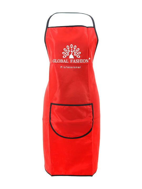 Αδιάβροχη Ποδιά Μανικιούρ Global Fashion Red Αδιάβροχη Ποδιά Μανικιούρ Global Fashion Red