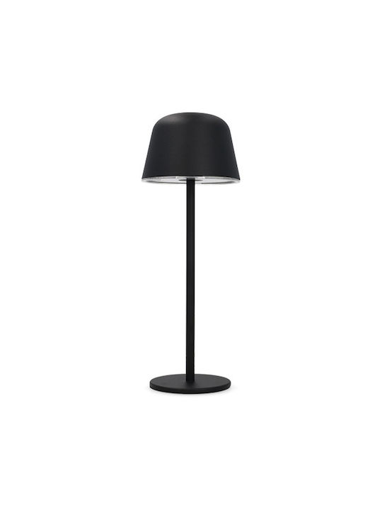 123led Lampă de Masă cu Abajur Negru și Bază