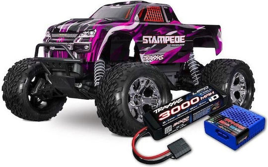 Traxxas Rtr Bl-2s Mașină Teleghidată Monster Truck 2WD Roz