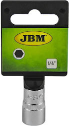 JBM Καρυδάκι με Καρέ Υποδοχής 1/4", HEX Διάμετρος 4.5mm JBM Καρυδάκι με Καρέ Υποδοχής 1/4", HEX Διάμετρος 4.5mm