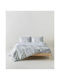 Kentia Vervita 22 Σετ Σεντόνια Υπέρδιπλα 240x270εκ. Grey-white-beige-mint (4τμχ)