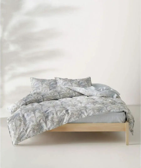 Kentia Kernel 01 Σετ Σεντόνια Υπέρδιπλα 240x270εκ. Whiteblue-beige (4τμχ)