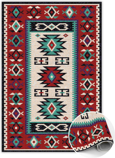 Tulup Ορθογώνιο Χαλάκι Κουζίνας Κόκκινο 140x210εκ.