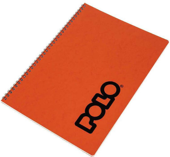 Polo Σπιράλ Τετράδιο Ριγέ Α4 2 Θεμάτων Note (Διάφορα Χρώματα)