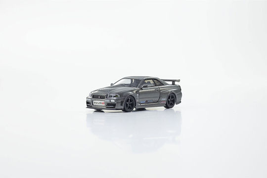 Kyosho Model Diecast Motn Nissan Skyline R34 Gt-r Nismo Crs Versiune Led Gri 1:64