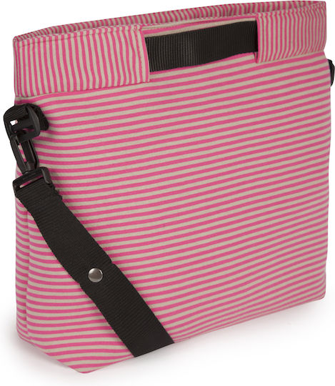 Petit Praia Diaper Bag-Changing Mat Shoulder Bag/Handbag Fuchsia
