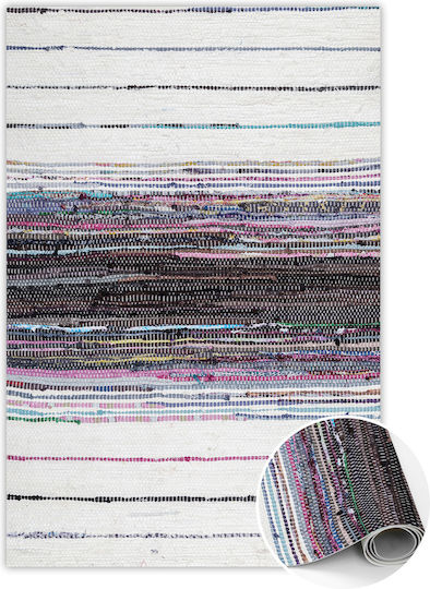 Tulup Rectangular Kitchen Mat Colored Stripes 60x90cm
