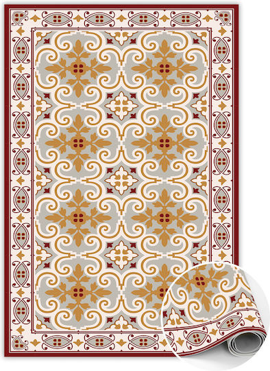 Tulup Правоъгълен Кухненски Килим Червен 60x90см