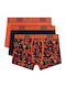 Joe Herren Boxershorts Palm Leaves Feuer 3Pack