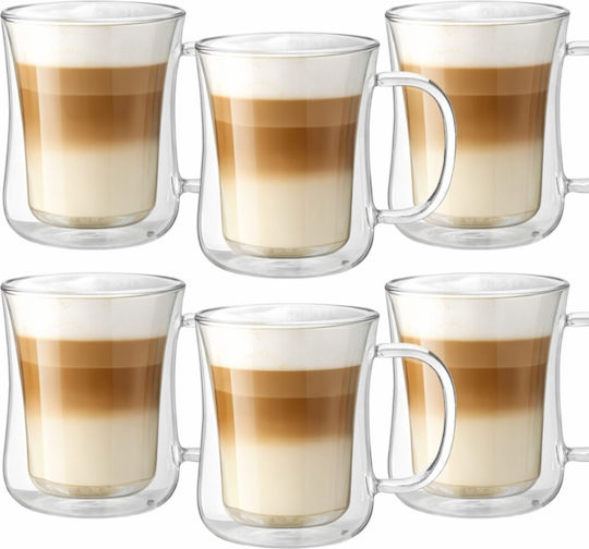 Glas Tasse Transparente 400ml 6 Stück
