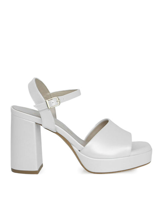 Ragazza Damen Sandalen Silber Leder