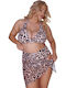 Bikini Set 3 Pieces Animal Print