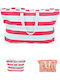 Siretessile Fabric Red Beach Bag