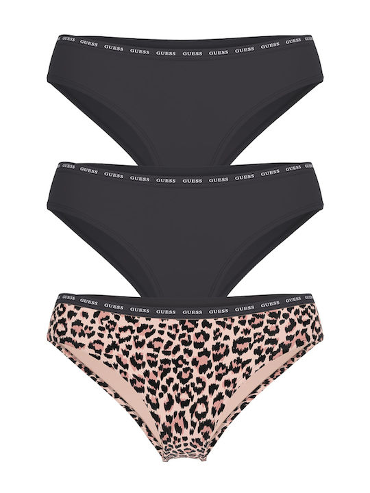 Дамски слип 3 Комплект Funny Leopard Small