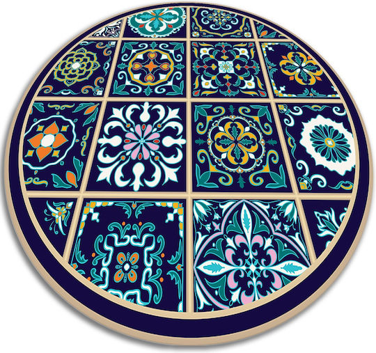 Tulup Round Black Rug Φ120cm