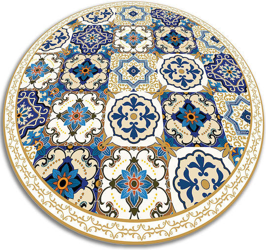 Tulup Covor Φ80cm Plăci Portugheze