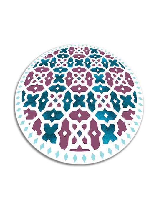 Tulup Round Rug Geometric Shapes Φ120cm