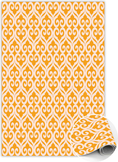 Tulup Χαλί 100x150cm Κίτρινα Σχέδια