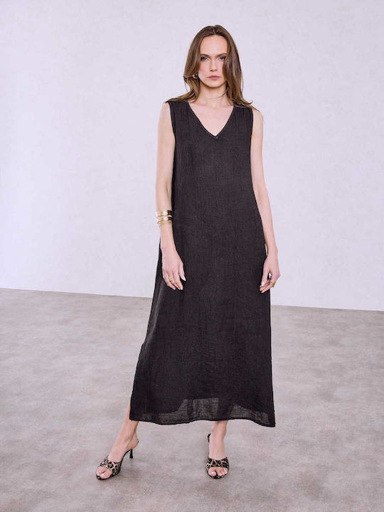 Celestino Women's Maxi Linen Dress Pockets Loose Fit Black | Skroutz.mt Celestino Women's Maxi Linen Dress Pockets Loose Fit Black | Skroutz.mt