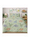 Astron Italy Set Kids Single Quilt With Pillowcase Green 160x220cm
