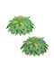 Vevor Artificial Boston Fern 114.3 Cm 63 Leaves Set Of 2 Pieces Indoor Outdoor Use