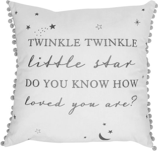Decorative Linen Pillow Twinkle Twinkle 43x43 Bambino
