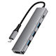 Acefast USB-C Dockingstation mit HDMI 4K PowerDelivery (PD) Grau (KF-6974316285915)