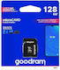 Goodram Microsdxc Memory Card 128gb Cl10 Uhs I + Adapter