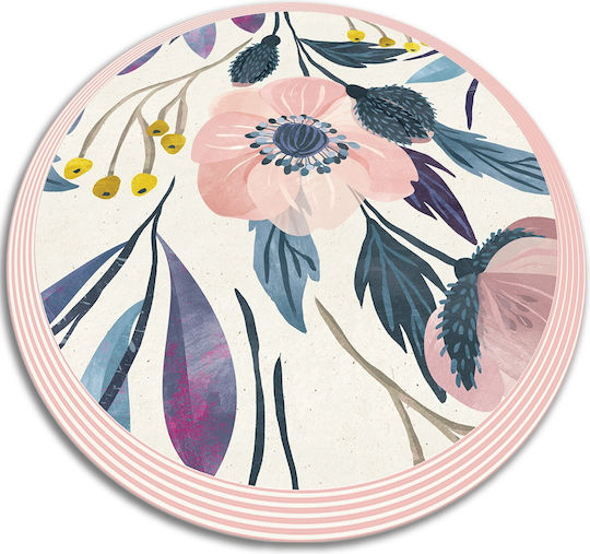 Tulup Pat Covoare De Baie Rotund Albastru 70x70cm