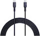 Aukey USB 2.0 Cable USB-C Male - USB-C 100W Black 1.8m LLTSN1040023