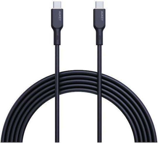 Aukey USB 2.0 Cable USB-C Male - USB-C 100W Black 1.8m LLTSN1040023