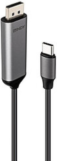 Кабел Lindy Двупосочен USB-C-DP 2м